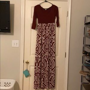 Pinkblush maternity maxi dress